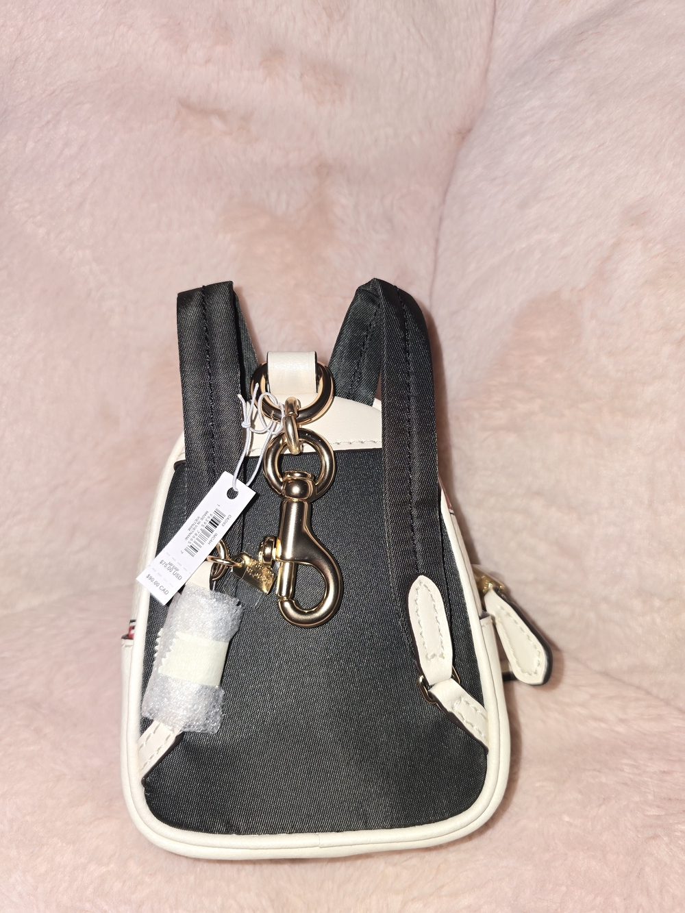 Coach Cream Mini Backpack with Strawberry Motif - Picture 3 of 6